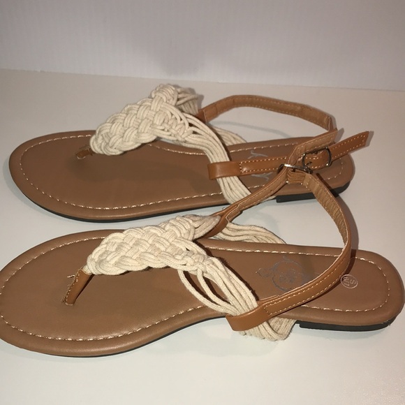Womens sole mates braided raffia sandals size small  6/7 NEW - Picture 7 of 13